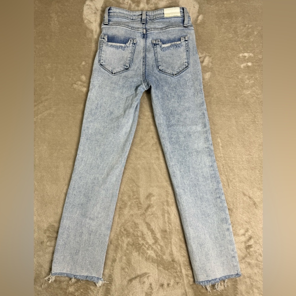 Paige Women’s‎ Jeans Cindy Crop 24 Raw Hem Light Wash - Picture 4 of 11